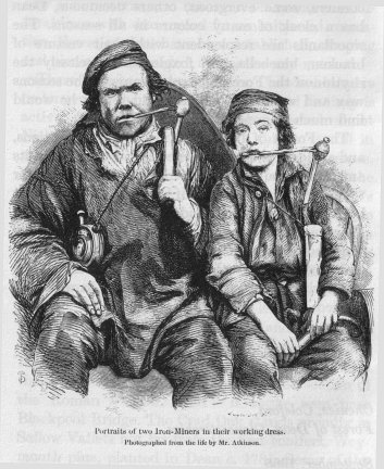 Portraits of two Iron-Miners
